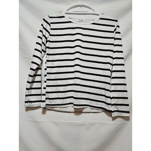 Kids Zebina Long Sleeve Striped Shirt Top‎ Black White